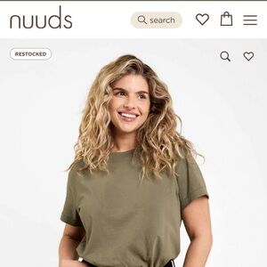 nuuds Green Crew Neck Short Sleeve T-Shirt